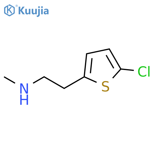 2-(5-chlorothiophen-2-yl)ethyl(methyl)amine structure