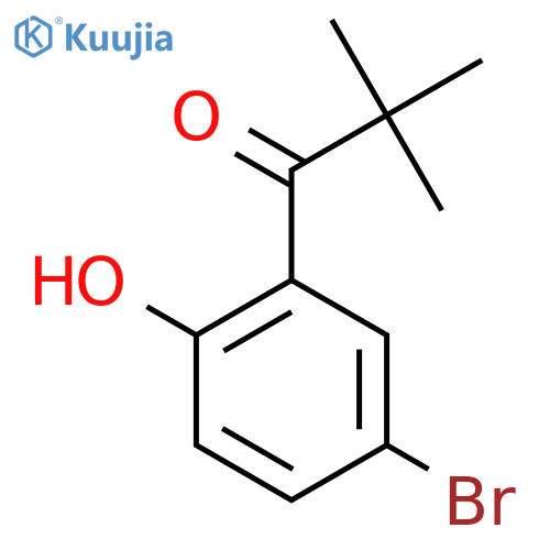 1-(5-Bromo-2-hydroxyphenyl)-2,2-dimethylpropan-1-one structure