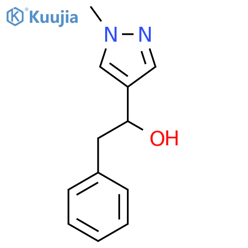 1-(1-Methyl-1H-pyrazol-4-yl)-2-phenylethan-1-ol structure