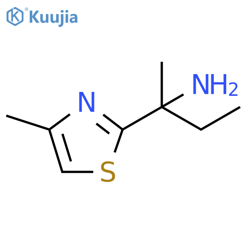 2-(4-methyl-1,3-thiazol-2-yl)butan-2-amine structure