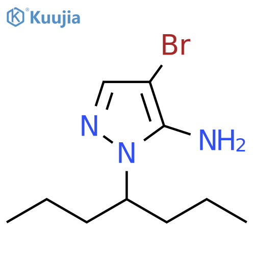 4-bromo-1-(heptan-4-yl)-1H-pyrazol-5-amine structure