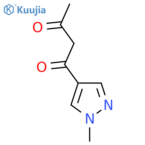 1-(1-Methyl-1H-pyrazol-4-yl)butane-1,3-dione structure