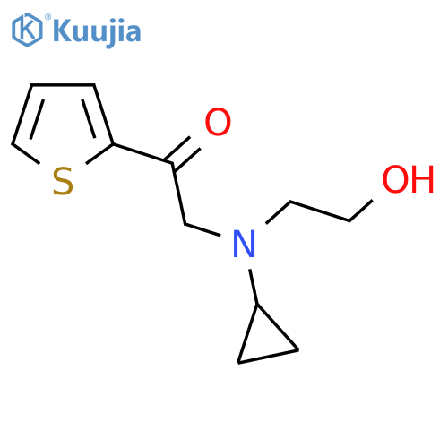 2-[Cyclopropyl-(2-hydroxy-ethyl)-amino]-1-thiophen-2-yl-ethanone structure