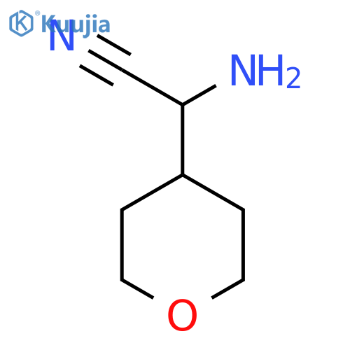 2-amino-2-(oxan-4-yl)acetonitrile structure
