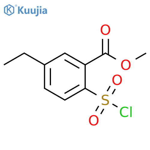 methyl 2-(chlorosulfonyl)-5-ethylbenzoate structure