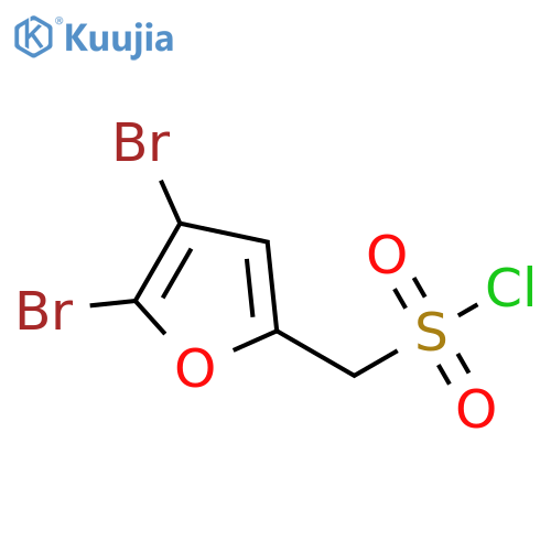 4,5-Dibromo-2-furanmethanesulfonyl chloride structure