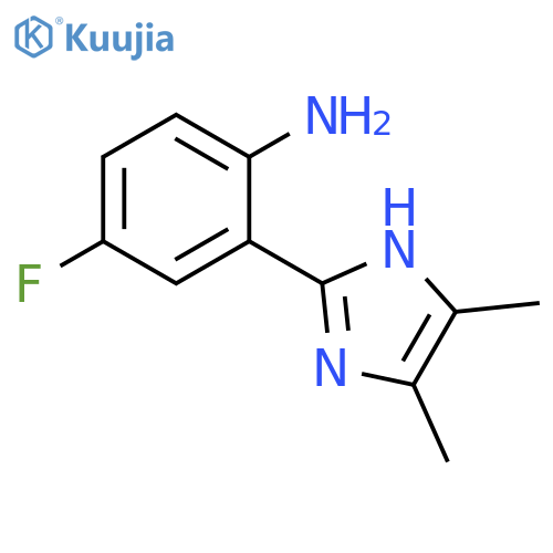 2-(4,5-dimethyl-1H-imidazol-2-yl)-4-fluoroaniline structure