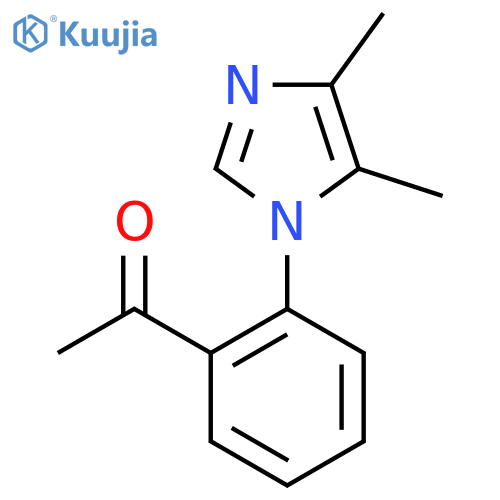 1-2-(4,5-dimethyl-1H-imidazol-1-yl)phenylethan-1-one structure