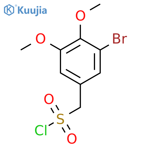 (3-Bromo-4,5-dimethoxyphenyl)methanesulfonyl chloride structure
