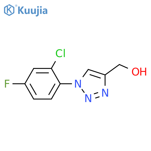 1-(2-chloro-4-fluorophenyl)-1H-1,2,3-triazol-4-ylmethanol structure