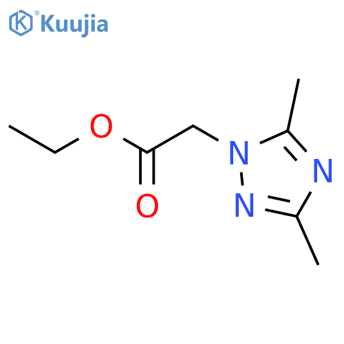 Ethyl 2-(3,5-dimethyl-1H-1,2,4-triazol-1-yl)acetate structure