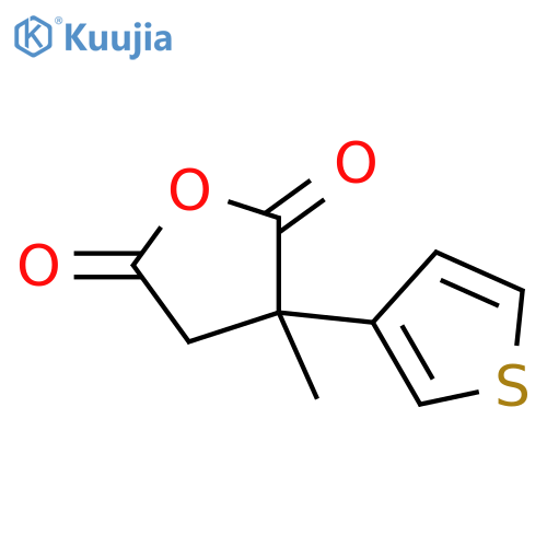 3-methyl-3-(thiophen-3-yl)oxolane-2,5-dione structure