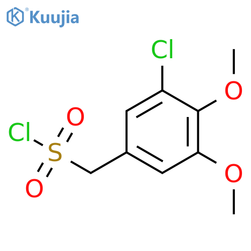 (3-Chloro-4,5-dimethoxyphenyl)methanesulfonyl chloride structure