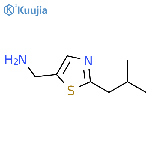 [2-(2-methylpropyl)-1,3-thiazol-5-yl]methanamine structure