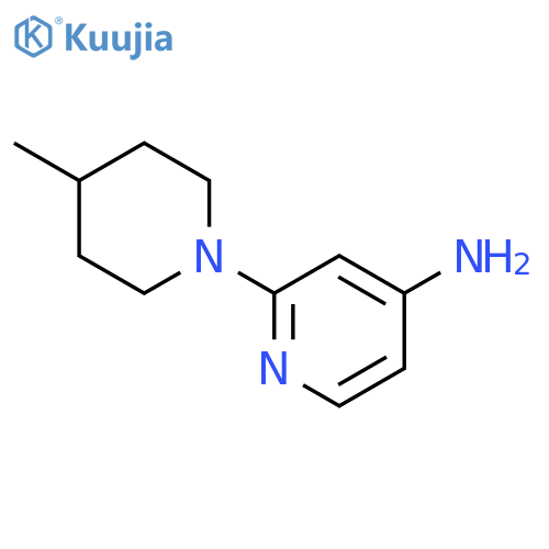 2-(4-methylpiperidin-1-yl)pyridin-4-amine structure