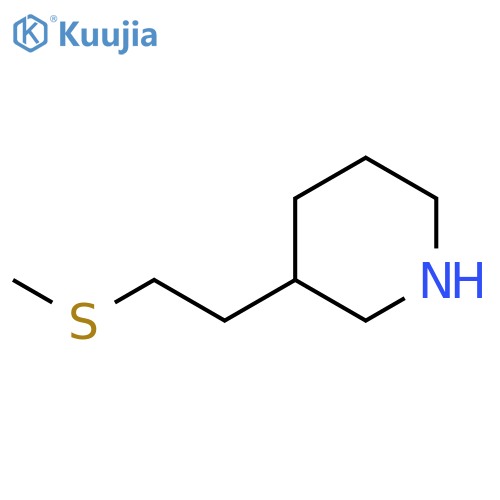 3-2-(methylsulfanyl)ethylpiperidine structure