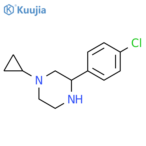 3-(4-chlorophenyl)-1-cyclopropylpiperazine structure