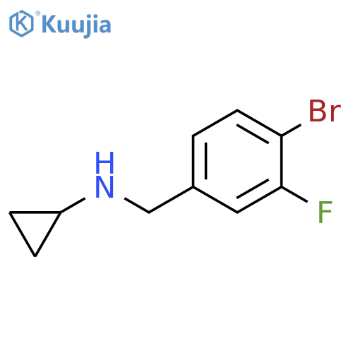 N-(4-bromo-3-fluorophenyl)methylcyclopropanamine structure