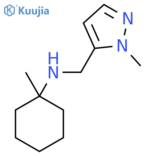 1-methyl-N-[(1-methyl-1H-pyrazol-5-yl)methyl]cyclohexan-1-amine structure