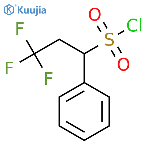 3,3,3-trifluoro-1-phenylpropane-1-sulfonyl chloride structure