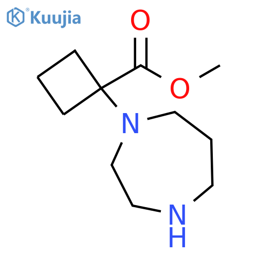 Cyclobutanecarboxylic acid, 1-(hexahydro-1H-1,4-diazepin-1-yl)-, methyl ester structure