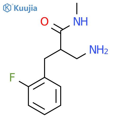 3-amino-2-(2-fluorophenyl)methyl-N-methylpropanamide structure