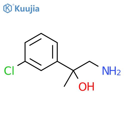 1-amino-2-(3-chlorophenyl)propan-2-ol structure