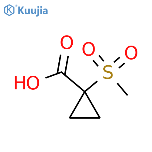 1-Methanesulfonylcyclopropane-1-carboxylic acid structure