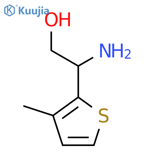 2-Amino-2-(3-methylthiophen-2-yl)ethan-1-ol structure