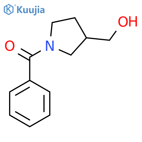 (1-Benzoylpyrrolidin-3-yl)methanol structure