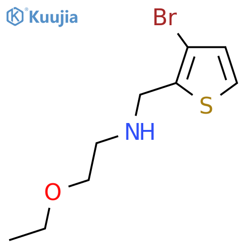(3-bromothiophen-2-yl)methyl(2-ethoxyethyl)amine structure