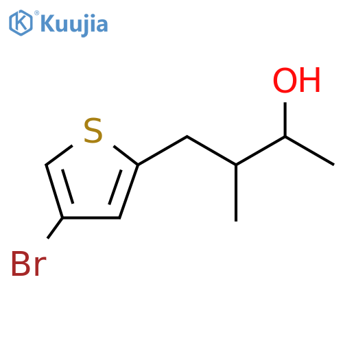 4-(4-bromothiophen-2-yl)-3-methylbutan-2-ol structure