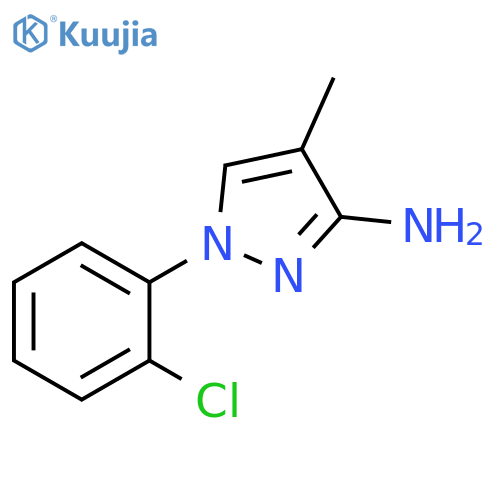 1-(2-chlorophenyl)-4-methyl-1H-pyrazol-3-amine structure