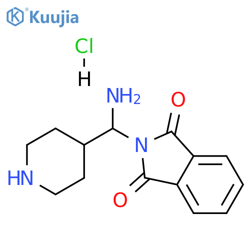2-(piperidin-4-ylmethyl)-2,3-dihydro-1H-isoindole-1,3-dione hydrochloride structure