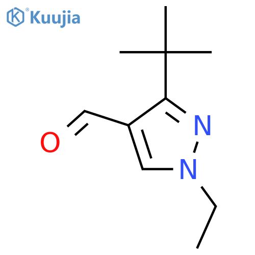 3-Tert-butyl-1-ethylpyrazole-4-carbaldehyde structure