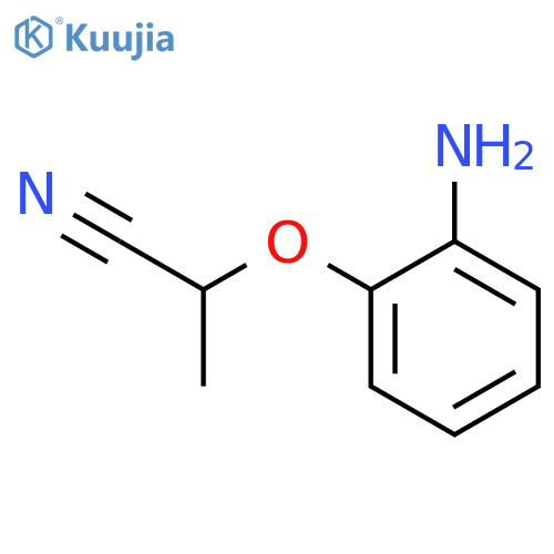 2-(2-aminophenoxy)propanenitrile structure
