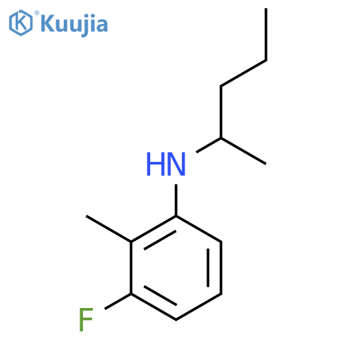 3-fluoro-2-methyl-N-(pentan-2-yl)aniline structure