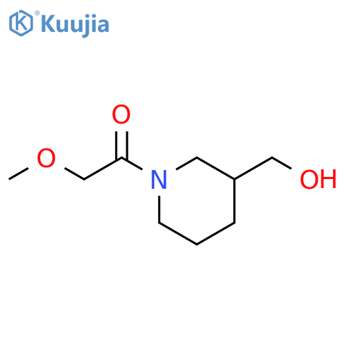 1-[3-(hydroxymethyl)piperidin-1-yl]-2-methoxyethan-1-one structure