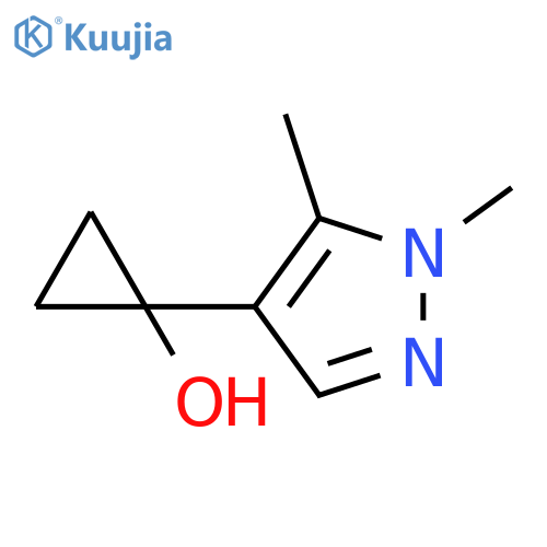 1-(1,5-dimethyl-1H-pyrazol-4-yl)cyclopropan-1-ol structure