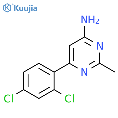 6-(2,4-dichlorophenyl)-2-methylpyrimidin-4-amine structure