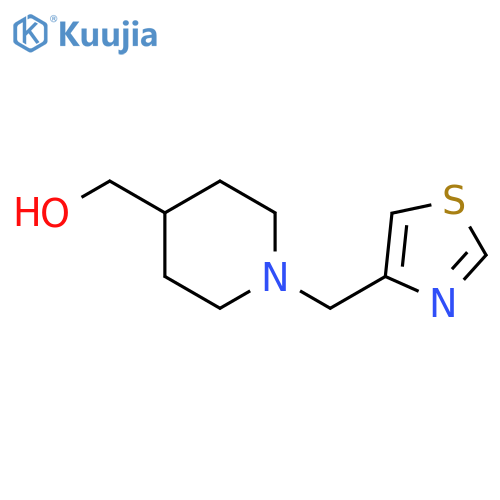 {1-[(1,3-thiazol-4-yl)methyl]piperidin-4-yl}methanol structure