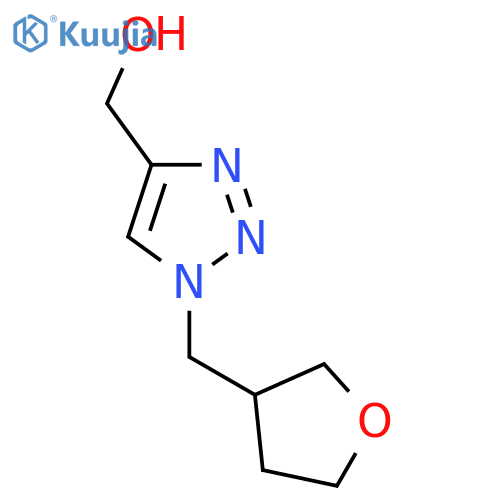 {1-[(oxolan-3-yl)methyl]-1H-1,2,3-triazol-4-yl}methanol structure