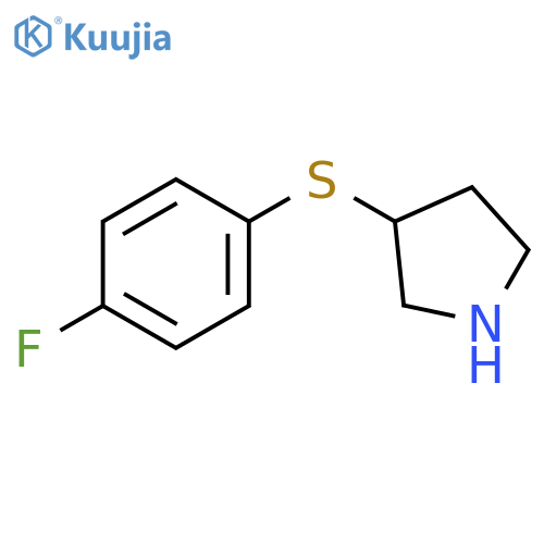 3-(4-fluorophenyl)sulfanylpyrrolidine structure