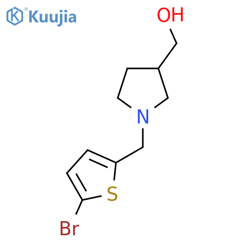 {1-[(5-Bromothiophen-2-yl)methyl]pyrrolidin-3-yl}methanol structure