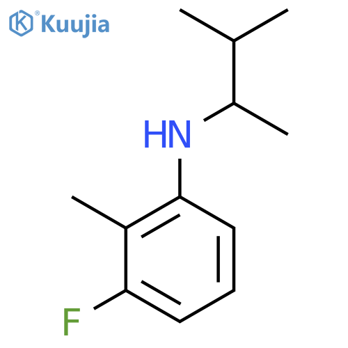 3-fluoro-2-methyl-N-(3-methylbutan-2-yl)aniline structure