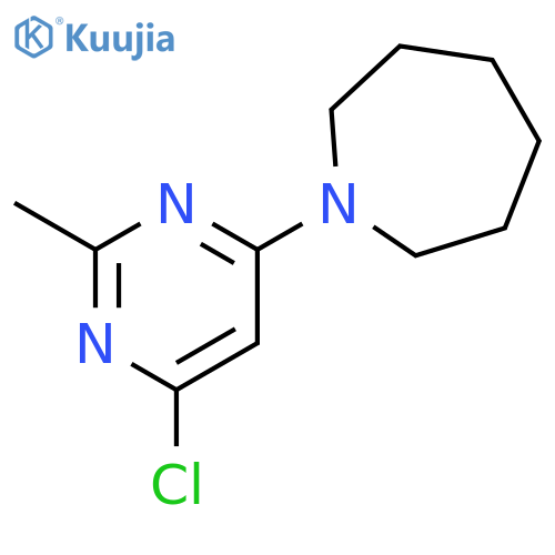 1-(6-chloro-2-methylpyrimidin-4-yl)azepane structure