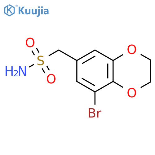 (8-Bromo-2,3-dihydro-1,4-benzodioxin-6-yl)methanesulfonamide structure