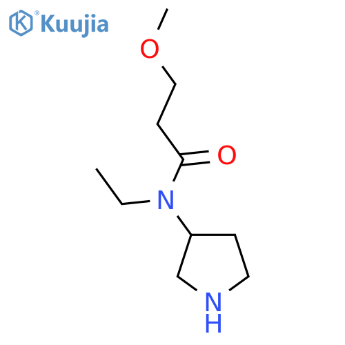 Propanamide, N-ethyl-3-methoxy-N-3-pyrrolidinyl- structure