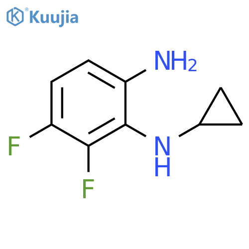1-N-Cyclopropyl-5,6-difluorobenzene-1,2-diamine structure