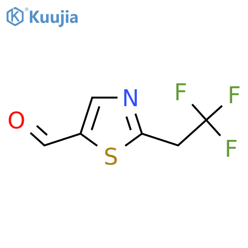 2-(2,2,2-Trifluoroethyl)-1,3-thiazole-5-carbaldehyde structure